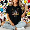 Летняя поездка в Диснейленд Хлопковые семейные футболки Микки Маус Диснейленд Парные Дышащий топ Футболка с принтом Диснейворлд