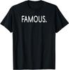 Футболка унисекс с надписью Famous Design Premium Tee