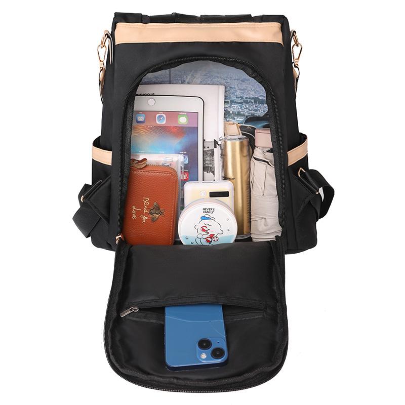 Цветовая коллизия дизайн плечи/ручной легкий нейлон с регулируемыми ремнями для ежедневного использования унисекс модный рюкзак