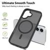 Protective Case - BOOLING - for iPhone 16 Plus - Silicone and PC - Wireless Charging - Anti-fingerprint