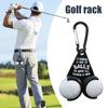 Держатель для мячей для гольфа, забавная стойка и дозатор для мячей для гольфа с карабином, переносная сумка для хранения мячей для гольфа, аксессуары для гольфа для гольфиста