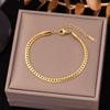 Braided chain bracelet with a bold and unique style for women, non-fading Cuban chain, hip-hop style hiphop Chain is a versatile and sophisticated
