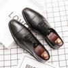 Classic Men Derby Shoes Men Comfortable Fashionable Leather Shoes Business Office Brand Men Shoes Black Brown Size 38-48
