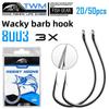 TWM 8003 Wacky Triple Inverted Soft Bait Fishing Hook - Крючок для ловли вьюна и аксессуары