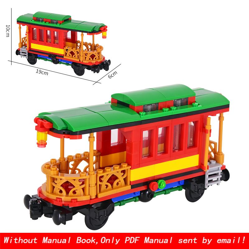 MOC Город Креативная Идея Технический Поезд База Колесо Тележка Строительные Блоки Кирпичи Собранные DIY Игрушки для Детей Рождественские Подарки
