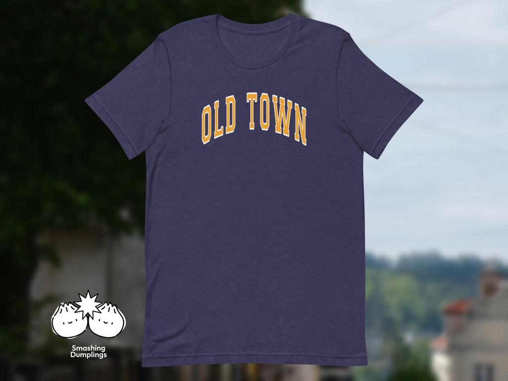 Old Town T-Shirt and kids tshirt | Local Aesthetic | Varsity College Style