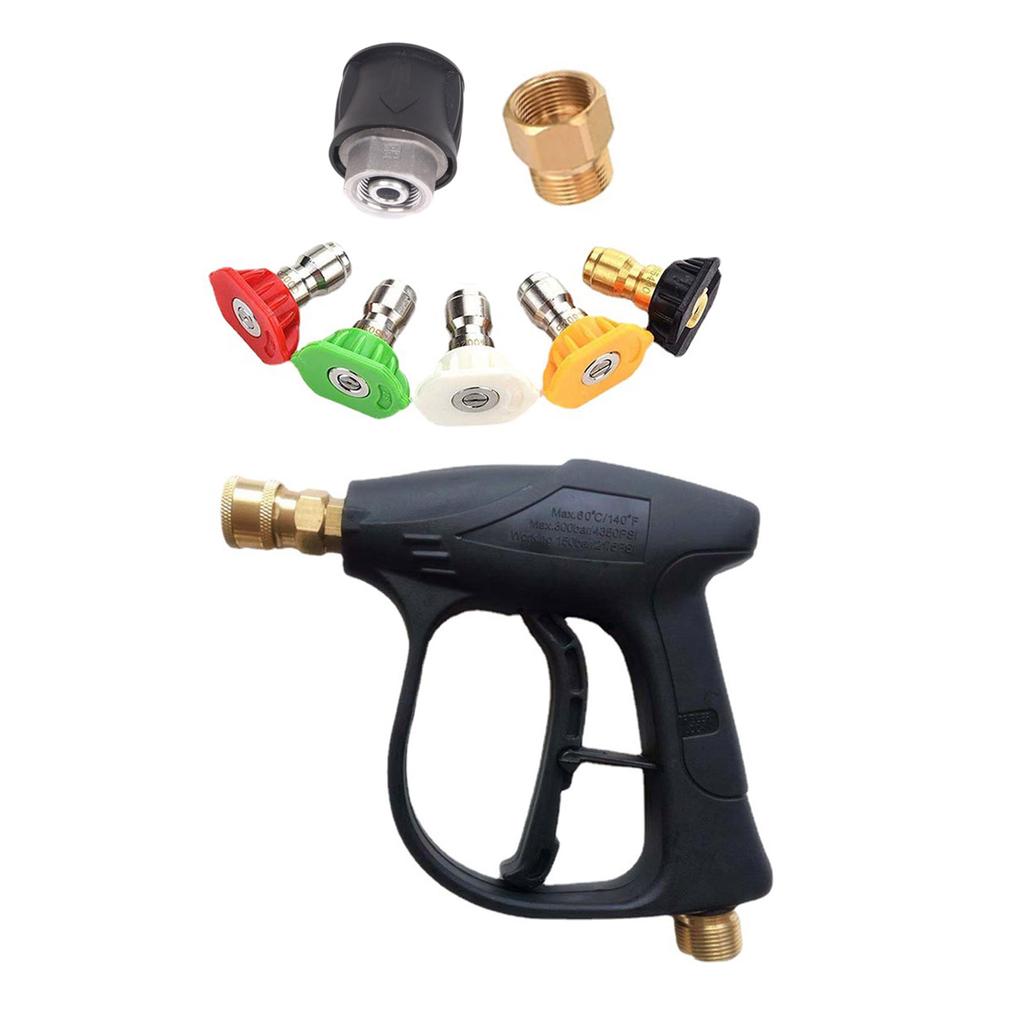Пистолет для мойки высокого давления 4350PSI с насадками для мойки высокого давления Аксессуары для мойки пола автомобиля Инструменты для мытья окон