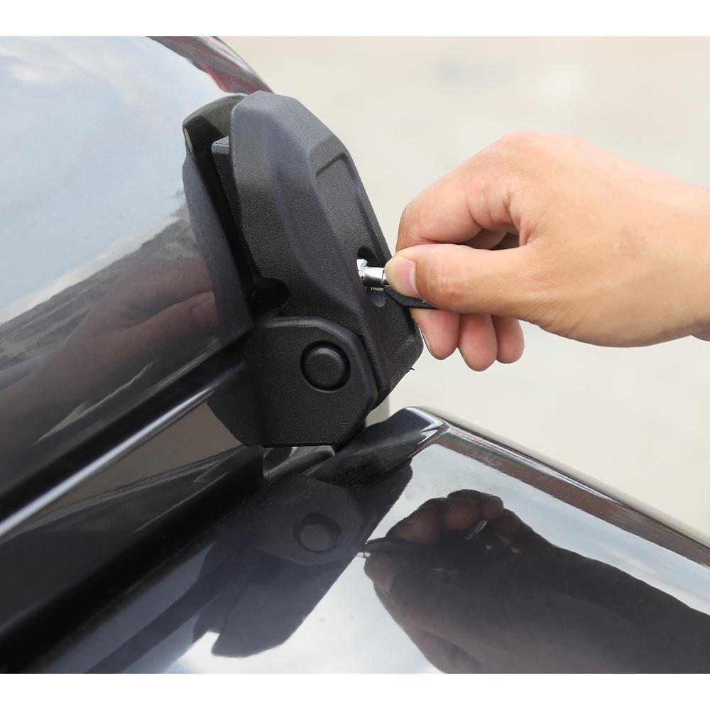 Car Hood Latches with Lock Hood Catch Kit for Jeep Wrangler JL & Gladiator JT 2018 Up Exterior Accessories