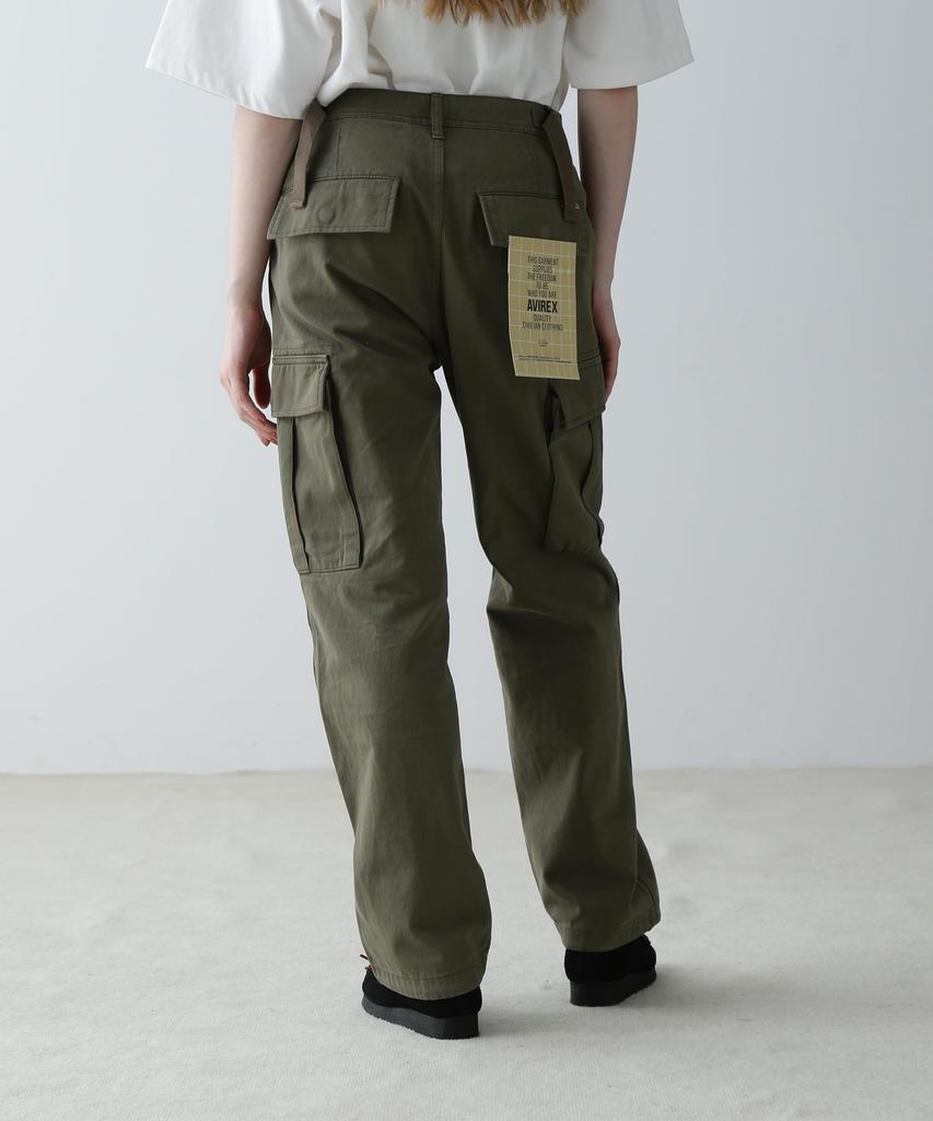 AVIREX COTTON CARGO PANTS L 783-4910603 olive