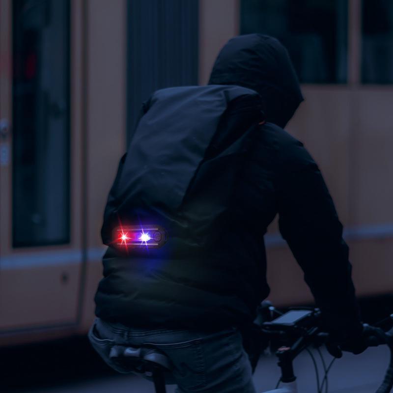 1 шт. светодиодный мигающий предупредительный световой сигнал USB перезаряжаемый мини-фонарик на плечо полицейский фонарь с зажимом для велосипеда задний фонарь для шлема предупредительный световой сигнал YSL