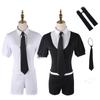 The Land Of Lustrous Antarcticite Cosplay Outfit Black White Makeup Party Prop