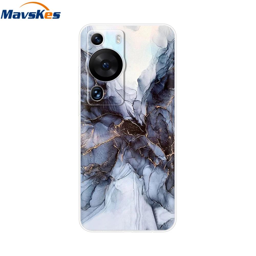 Чехол для Huawei P60 Pro Милое Сердце Мультяшный Расписной Силиконовый Прозрачный ТПУ Задняя Крышка Для Huawei P 60 P60 2023 P60Pro Чехлы для Телефона