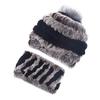 Fur Hat Children Fall and Winter Outdoor Warm Ear Protection Scarf Mom Leisure Set