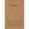 Lcherry Faith Cross Pendant Necklace for Women Religious Christian Jewelry Birthday Christmas Gifts for Women