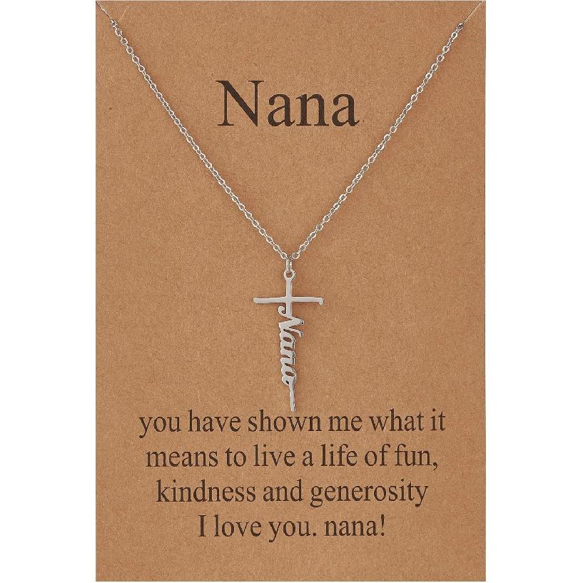 Lcherry Faith Cross Pendant Necklace for Women Religious Christian Jewelry Birthday Christmas Gifts for Women