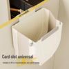 Foldable Wall-Mounted Kitchen Trash Can with Large Capacity