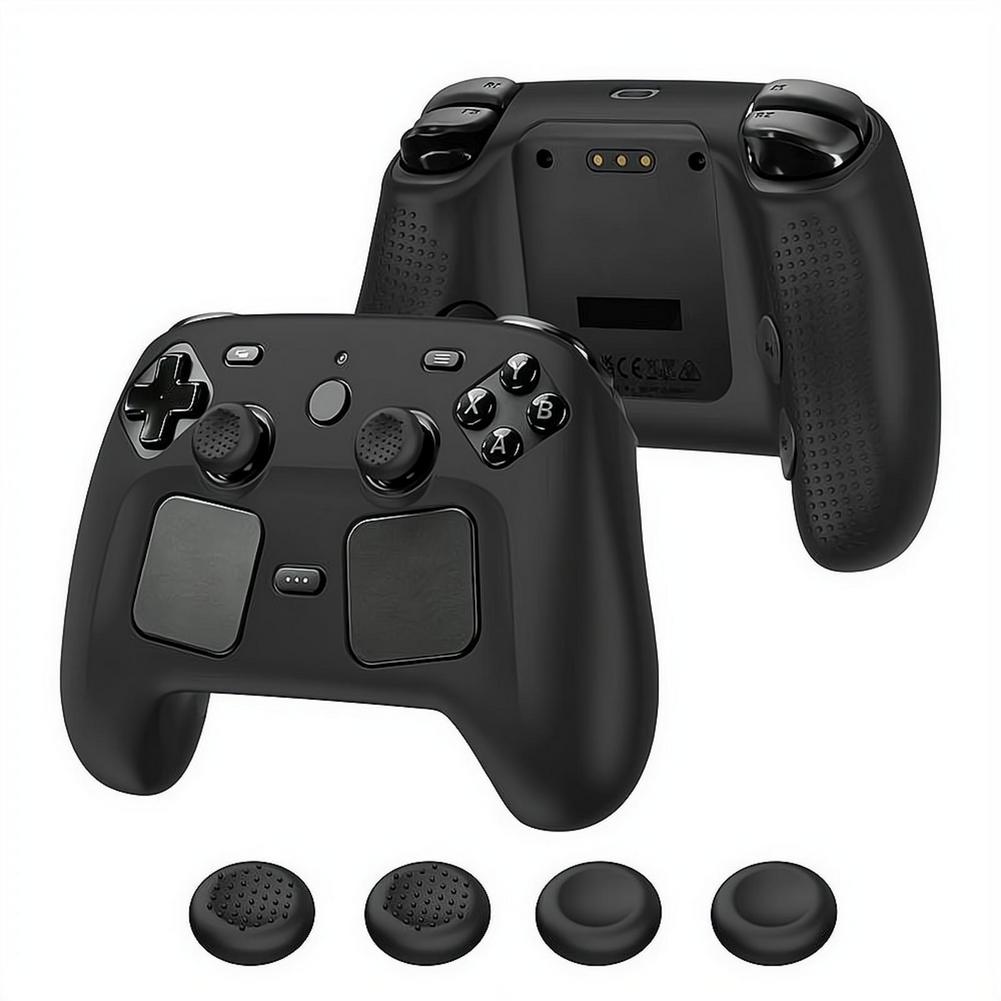 Силиконовый чехол для игрового контроллера с колпачками для стиков для Steam Controller 2, стильный мягкий защитный корпус, игровые аксессуары