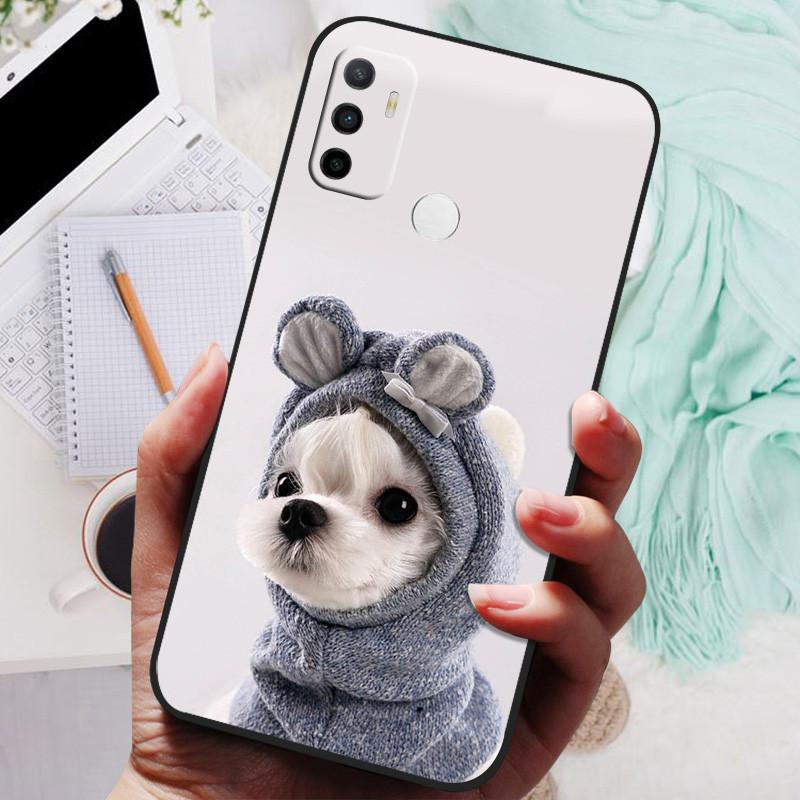 Чехол для OPPO A32 A53 A53S 2020, Чехол для телефона OPPO A15 A15S A35, Силиконовый мягкий задний чехол со львом и волком, Защитный чехол A53 2022