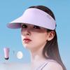 Бесследная Интегрированная Шляпа от Солнца с Большими Полями, Складная Шляпа с Пустой Макушкой для Женщин