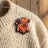 Декоративная булавка-брошь Мультяшная шотландская корова, Металлическая булавка в форме животного для лацкана пиджака, Пиджаков, Свитера, Кардигана, Пальто, Костюма, Шарфа, Одежды для мужчин и женщин