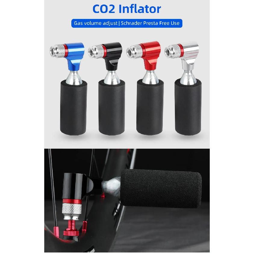 Deemount Наконечник для накачки велосипедных CO2 картриджей Подходит для Schrader N Presta Велоспорт Мини-насос Ручной насос Наконечник