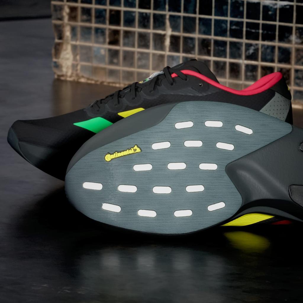 adidas Adizero EVO SL BOB MARLEY KJ6160 Мужская спортивная обувь для тренировок Черный / Ярко-зеленый / Насыщенный золотой