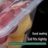 Прозрачные одноразовые пластиковые ланч-боксы с крышками, 1000 мл, 40 шт.