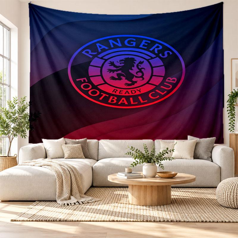 Rangers FC Wall Tapestry, Soft Fabric Wall Hanging, Decorative Backdrop For Bedroom Home Wall Art