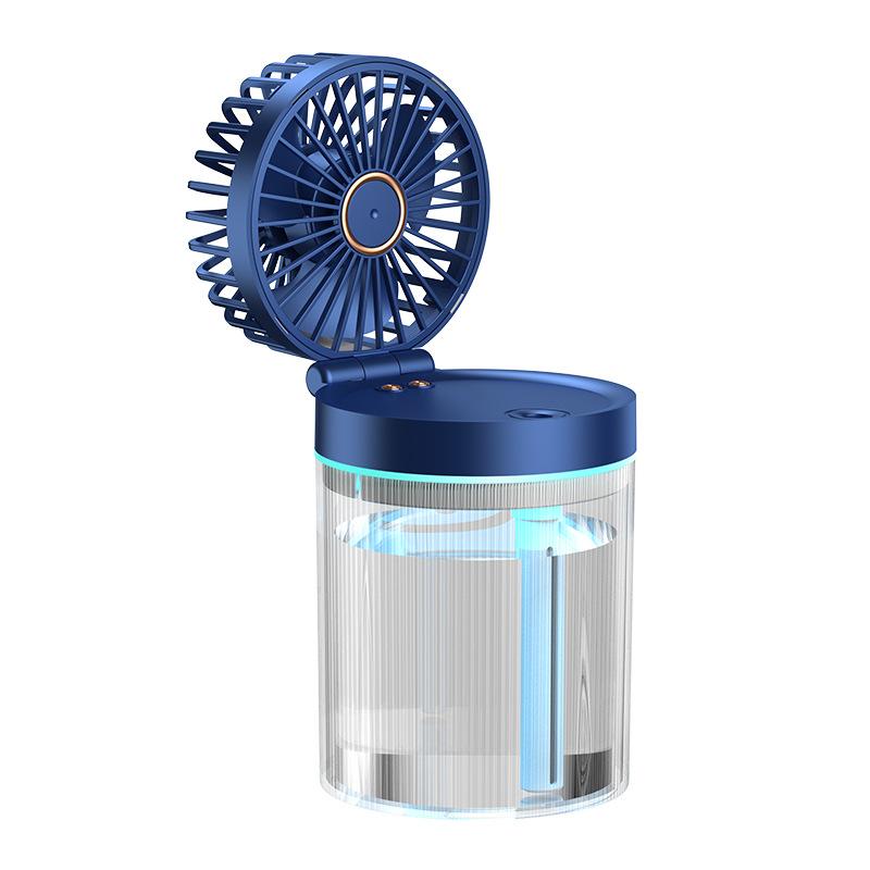 Humidification Fan Water Cooling Fan USB Mini Small Fan Desktop Fan 2024 Summer New Home Foldable Cold Air Humidifier Spray Fans