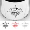 Mountain Compass Stickers, Decal for Car Hood Auto Body Side Door Compass Waterproof Stickers,