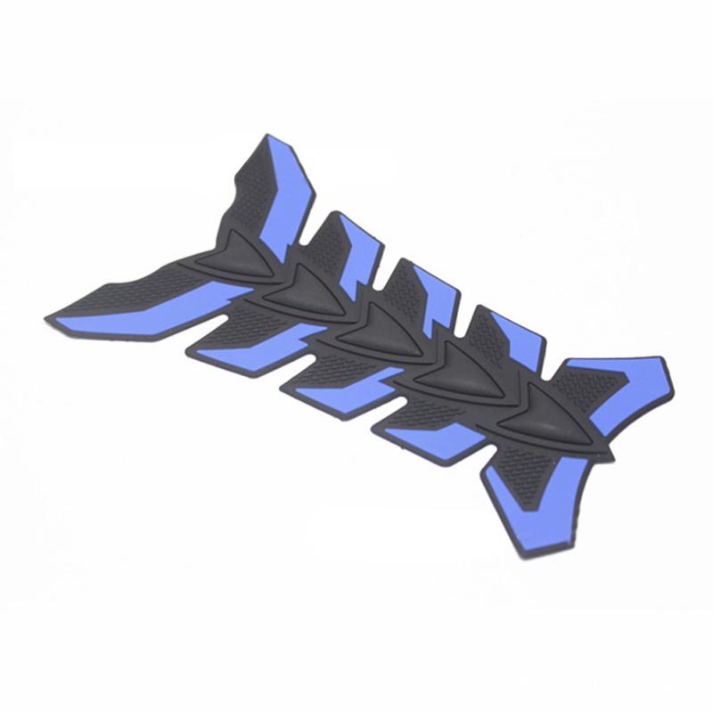 Защитная крышка бака мотоцикла, 3D резиновые наклейки на корпус из рыбьей кости