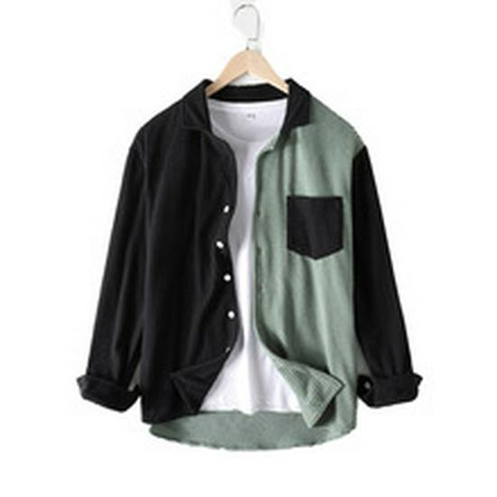 Мужской этнический полосатый халат с воротником-стойкой и длинными рукавами - Юго-Восточная Азия и Ближний Восток