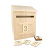 Wooden Mailbox + Numbers