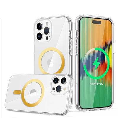 Новая модель чехла для серии iPhone 15, Магнитное крепление, Защита от падения, IMD, Высокая прозрачность, Защита от отпечатков пальцев, Защита от падения