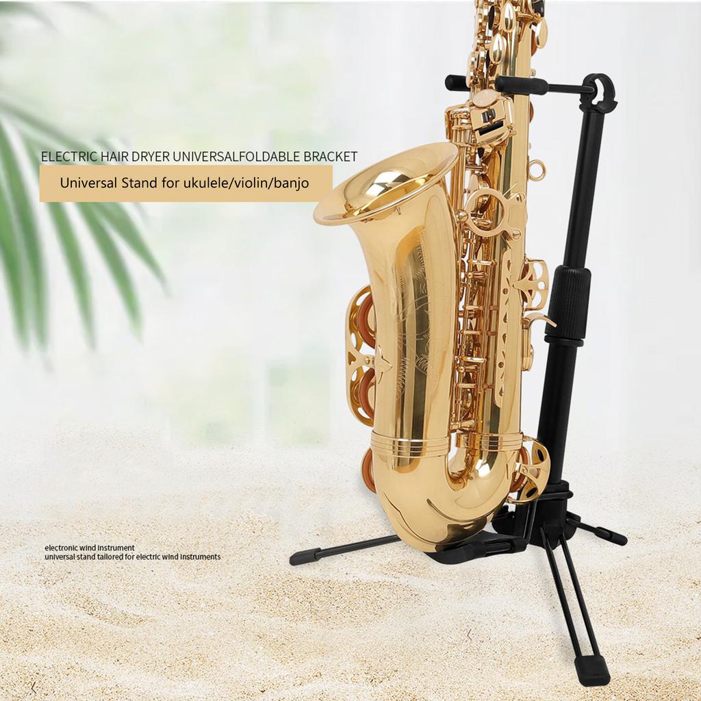 Foldable Tenor Saxophone Stand Tripod Holder Alto Sax Metal Floor Stand Tripod Holder Woodwind Instrument Accessories