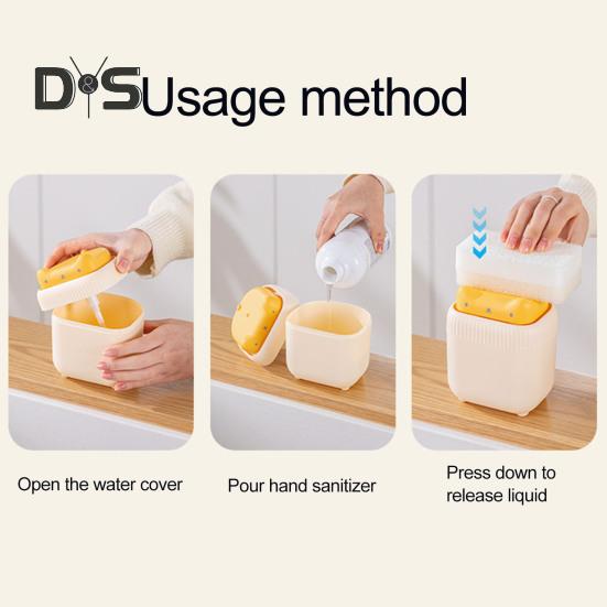 Дозатор мыла и держатель губки, дозатор мыла для кухонной столешницы, дозатор мыла, энергосберегающий инновационный пресс для мыла