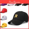 Letter Embroidery R Baseball Hat Outdoor Sun Protection Breathable Peaked Cap