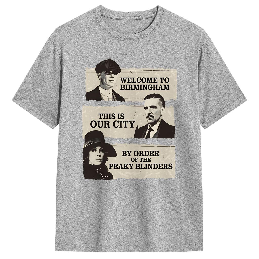 Crazy Peaky Blinders This Is Our City TShirt for Unisex Crew Neck Pure Cotton T Shirt  Short Sleeve Tees Unique Clothes