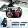 Car Interior Rearview Mirror,Adjustable Car Baby Safety Mirror,For Rear Facing Car Wide Angle View Anti Glare Monitor Kids Care