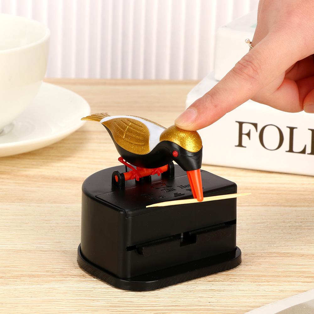 Украшение Автоматическая Коробка-Держатель Зубочисток Колибри Диспенсер для Зубочисток Контейнер для Зубочисток в виде Птицы
