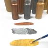 60ml/500ml Metallic Acrylic Pigment Light and Water Resistant Gold/Silver/Copper Dye Hand-DIY Plaster Doll Buddha Graffiti Paint