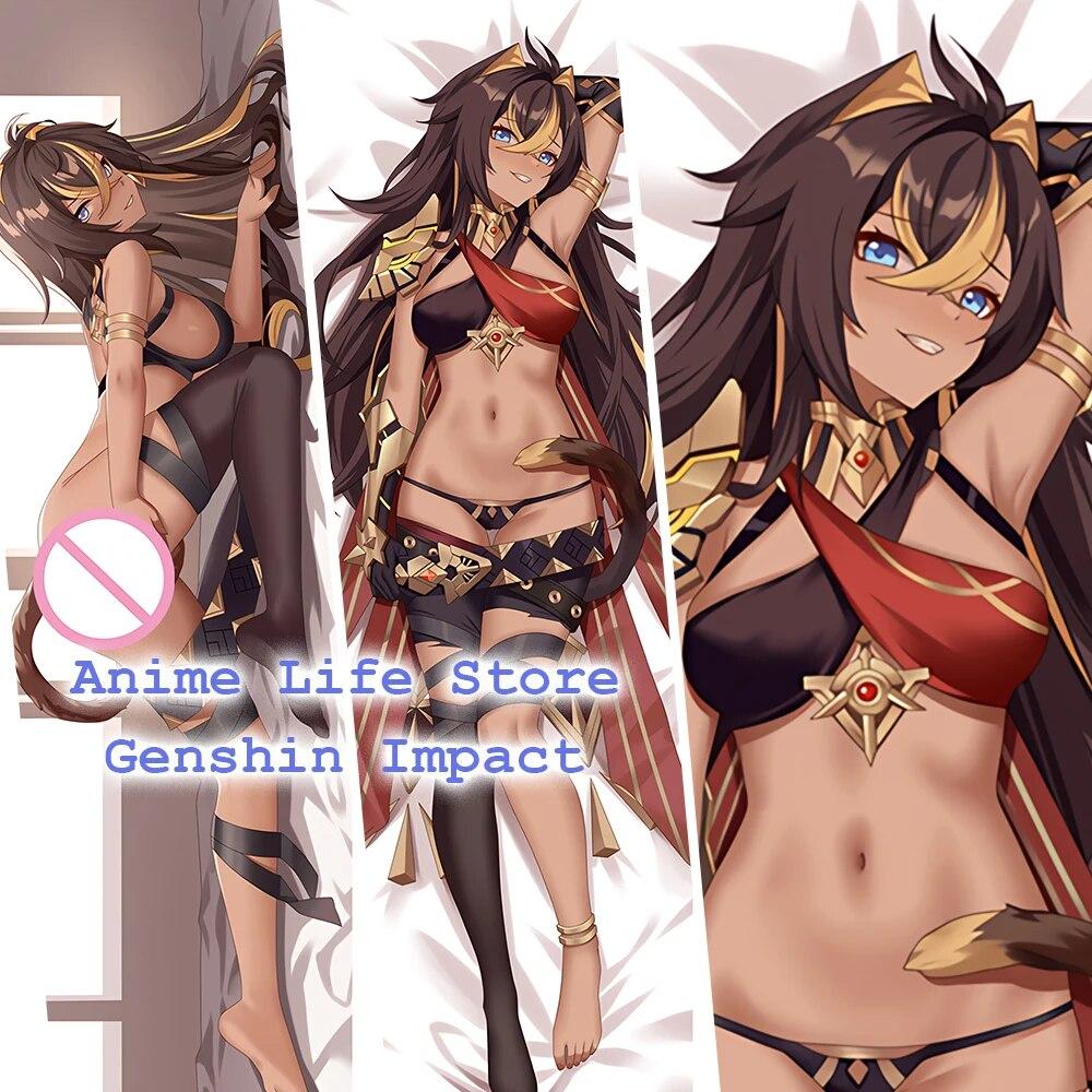 Dakimakura Anime Genshin Impact Dehya Body Pillow Case Cute Otaku Sleeping Cushion Cover Game Character Theme Cosplay Pillowcase