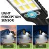 Solar Street Lights Outdoor Solar Lamp Security Lighting for Garden Patio Path Yard Wall Spotlight with Remote Control