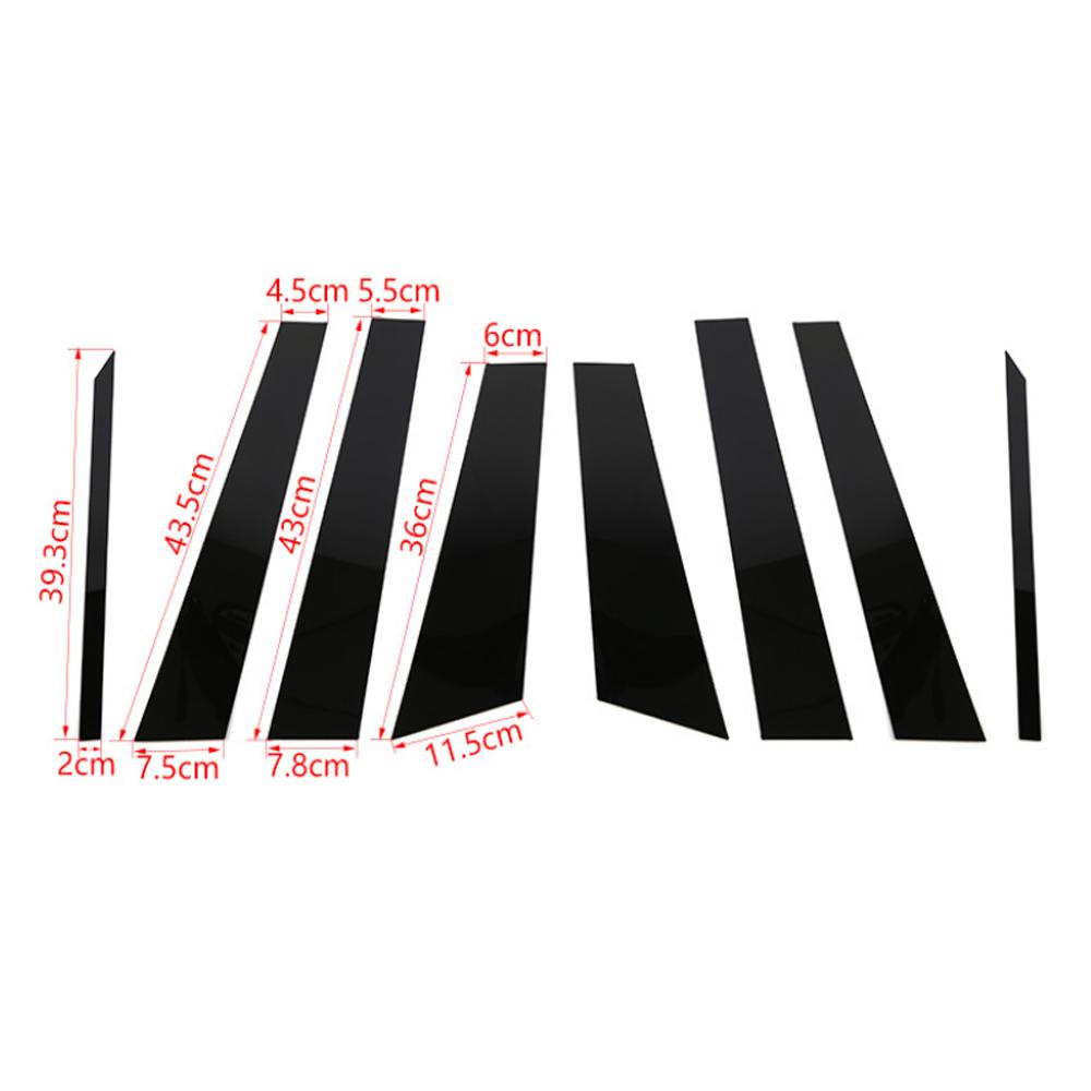 Car Window Center Pillar Posts Cover Sticker Trim for Jeep Renegade 2016 2017 2018    2022 2023 Exterior