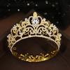 Свадебные аксессуары детская корона сплав горный хрусталь головной убор круглый взрослые аксессуары для волос атмосферные свадебные аксессуары день рождения