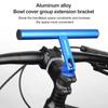 Aluminum Alloy Bicycle Handlebar Extender Quick Installation Extension Bracket for Handlebar 180-degree Adjustable Handlebar Cross Bar for MTB