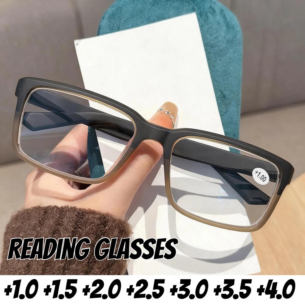 Новые Full Frame HD Очки для чтения с защитой от синего света Мужские Женские Модный тренд Роскошные Очки для дальнозоркости +3 0 +3 5 +4 0
