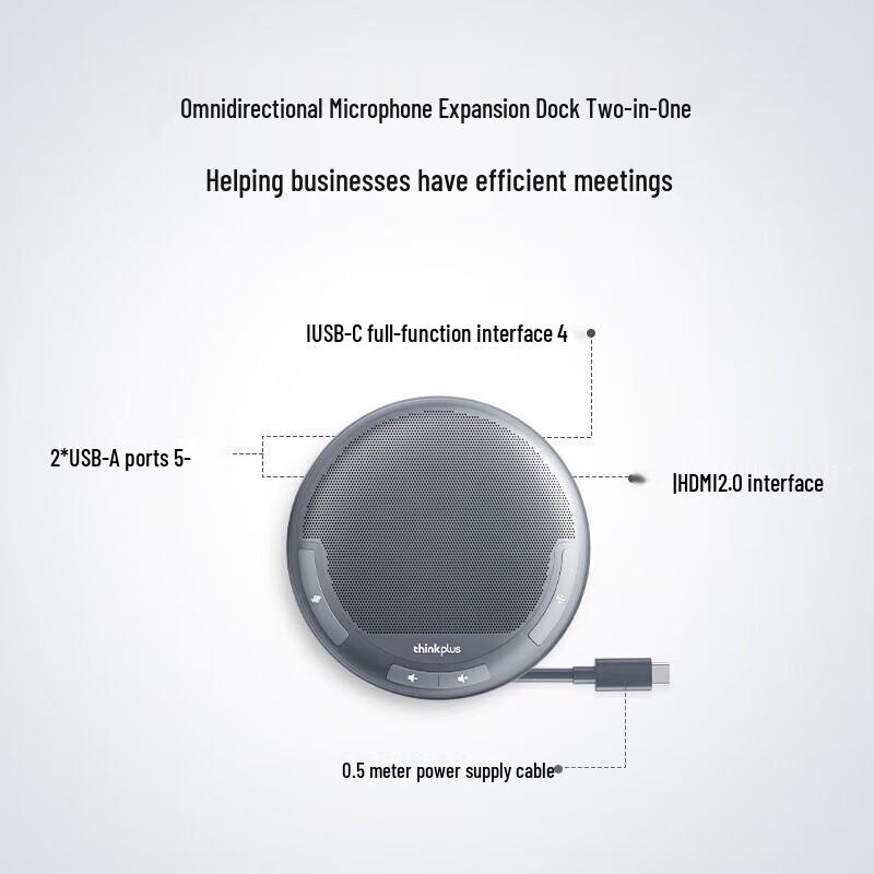 Lenovo MCL01 Desktop Video Conference Speakerphone