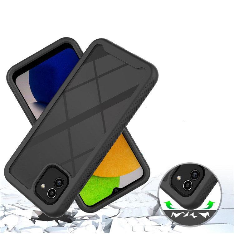 Case for Samsung Galaxy A03, Shockproof, with foil, black