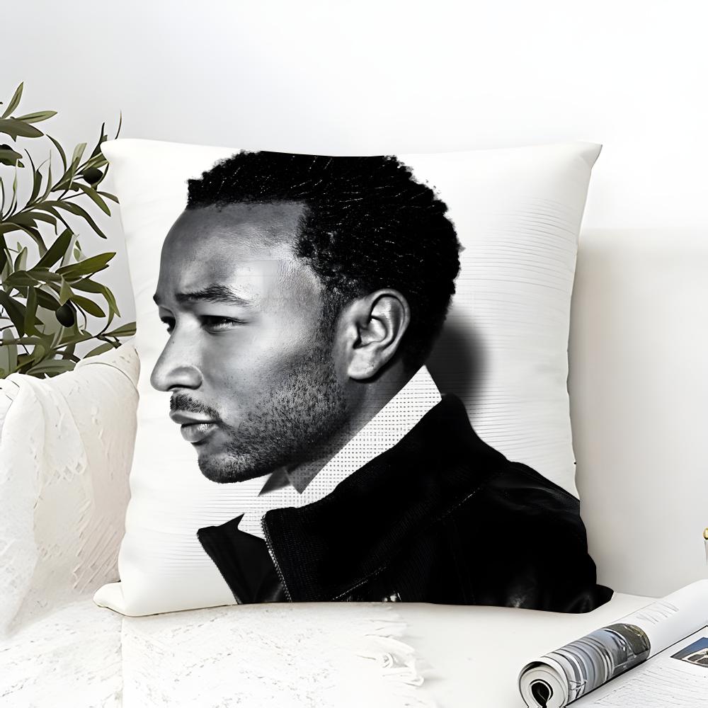 Classic singer Jjohn LlegendS Pillow Case Cotton Linen Fabric Square Zipper Pillowcase Home Decorative Living Room